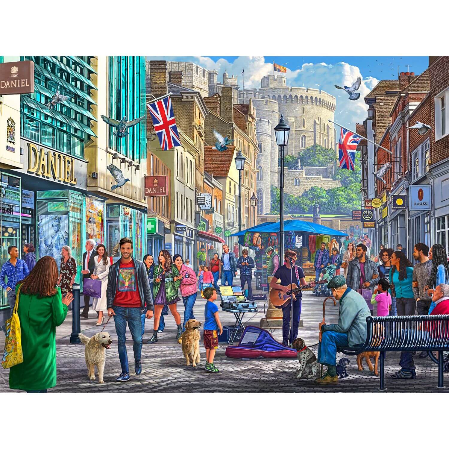 Buy Gibsons 1000 Piece Jigsaw Puzzle Wandering Through Windsor