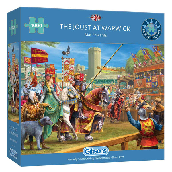 Gibsons 1000 Piece Jigsaw Puzzle - The Joust at Warwick