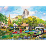 Gibsons 1000 Piece Jigsaw Puzzle - Below Corfe Castle