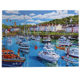 Gibsons 1000 Piece Jigsaw Puzzle - Aberaeron Cardigan Bay