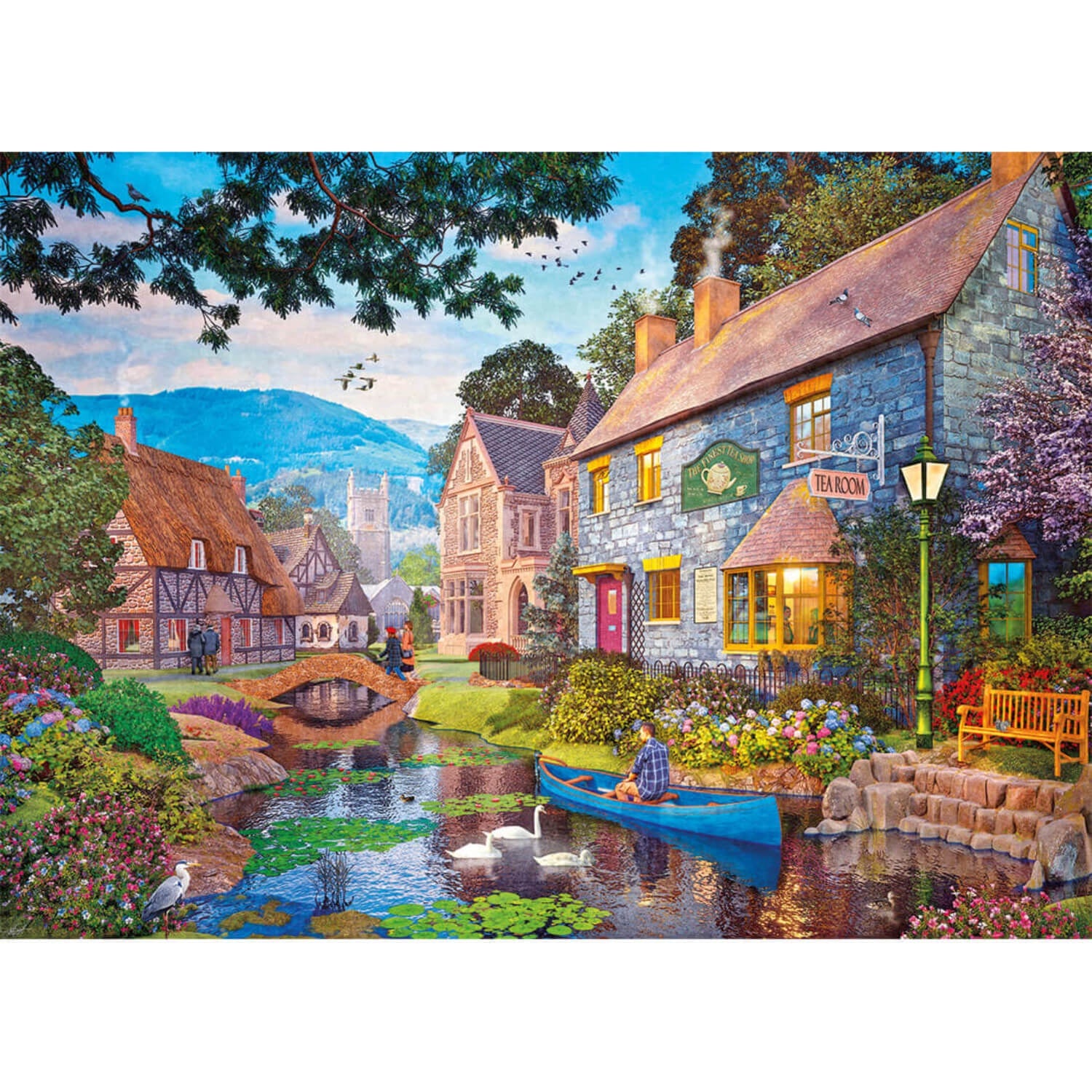 Buy Gibsons | 1000 Piece Jigsaw Puzzle - Tea On The River – Potters ...