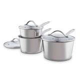 Tower Good Food Stainless Steel Saucepan Set - 3-Piece