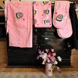 Alex Clark 100% Cotton Double Oven Glove - Bee And Flower