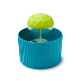 Zeal Dispensing Dish Brush Set - Aqua/Neon Lime