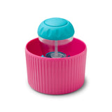Zeal Dispensing Dish Brush Set - Neon Pink/Aqua