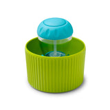 Zeal Dispensing Dish Brush Set - Neon Lime/Aqua