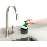 Zeal Dispensing Dish Brush Set - Provence Blue/Black