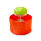 Zeal Dispensing Dish Brush Set - Neon Orange/Lime