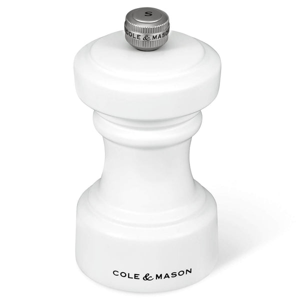 Cole & Mason Hoxton 10.4cm Beech Wood Salt Mill - White
