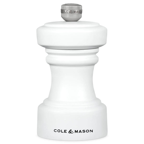 Cole & Mason Hoxton 10.4cm Beech Wood Salt Mill - White