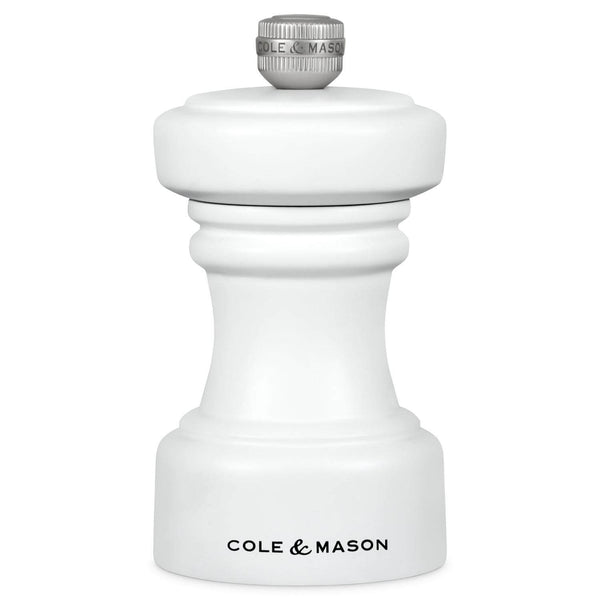Cole & Mason Hoxton 10.4cm Beech Wood Pepper Mill - White