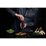 Cole & Mason London 18cm Beech Wood Salt Mill - Chocolate