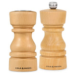 Cole & Mason London 13cm Beech Wood Salt Shaker & Pepper Mill Set - Natural
