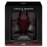Cole & Mason London 13cm Beech Wood Salt Shaker & Pepper Mill Set - Chocolate