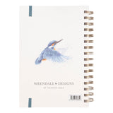 Wrendale Designs by Hannah Dale A5 Blank Notebook - Pond Dipping - Kingfisher
