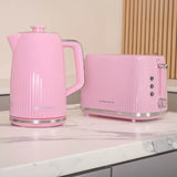 Hamilton Beach Miami 1.7L Kettle & 2 Slice Toaster - Flamingo Pink