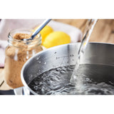 Judge Vista 22cm Stainless Steel Saucepan with Helper Handle- 4 Litre