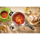 Judge Vista 22cm Stainless Steel Saucepan with Helper Handle- 4 Litre
