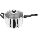 Judge Vista 22cm Stainless Steel Saucepan with Helper Handle- 4 Litre