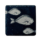 Selbrae House Slate Coaster - Fish Repeat