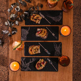 Selbrae House 4-Piece Mini Slate Cheese Board & Knife Set - Country Animals