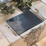 Selbrae House Set of 2 Slate Placemats - Highland Cow
