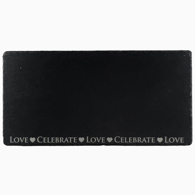 Selbrae House Slate Table Runner - Love & Celebrate