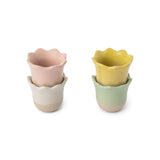 Jamie Oliver Big Love Stoneware Pack of 4 Excellent Egg Cups - Mixed Colours