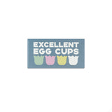 Jamie Oliver Big Love Stoneware Pack of 4 Excellent Egg Cups - Mixed Colours