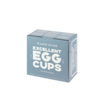 Jamie Oliver Big Love Stoneware Pack of 4 Excellent Egg Cups - Mixed Colours