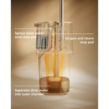 Joseph Joseph UltraClean Microfibre Floor Mop Cleaning System - Stone