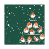 Wrendale Designs by Hannah Dale Pack of 20 Lunch Christmas Napkins - Rockin' Robins