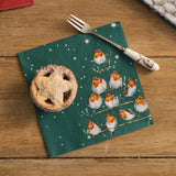 Wrendale Designs by Hannah Dale Pack of 20 Lunch Christmas Napkins - Rockin' Robins