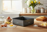 Masterclass Non-Stick Loose Base Deep Square Cake Tin - 20cm