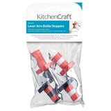 KitchenCraft Lever Arm Bottle Stoppers - Set of 4