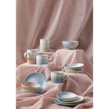 Denby Stoneware Kiln Accents 370ml Ridged Mug - Lemon