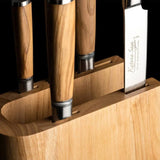 Katana Saya KSO-600/6B Olivewood 6-Piece Knife Block Set