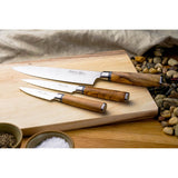 Katana Saya Olivewood 3-Piece Knife Set