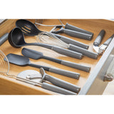 KitchenAid Soft Grip Slotted Spoon - Charcoal Grey