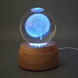 Inokoo Rotating 3D Crystal Globe Light - Dandelion