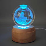 Inokoo Rotating 3D Crystal Globe Light - Globe