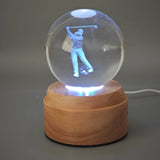 Inokoo Rotating 3D Crystal Globe Light - Golf