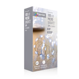 Premier MicroBrights 5 Metre 100 LED Battery Operated Indoor/Outdoor Multi Action Lights - White