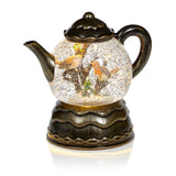 Premier 18cm Glitter Water Spinner - Teapot With Robins