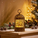 Premier 24cm Glitter Water Spinner - Lantern With Robins
