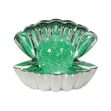 Premier Christmas 18cm Colour Changing Glitter Water Spinner - Clam Shell - Assorted Colours