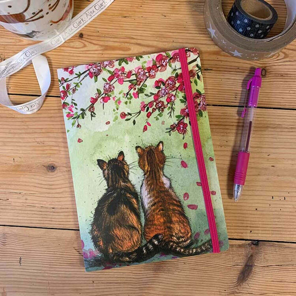 Alex Clark Large Chunky Notebook - Blossom Cats