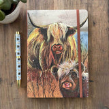 Alex Clark Large Chunky Notebook - Highland Cows