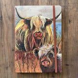 Alex Clark Large Chunky Notebook - Highland Cows