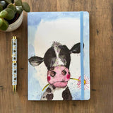 Alex Clark Large Chunky Notebook - Cow And Daisy